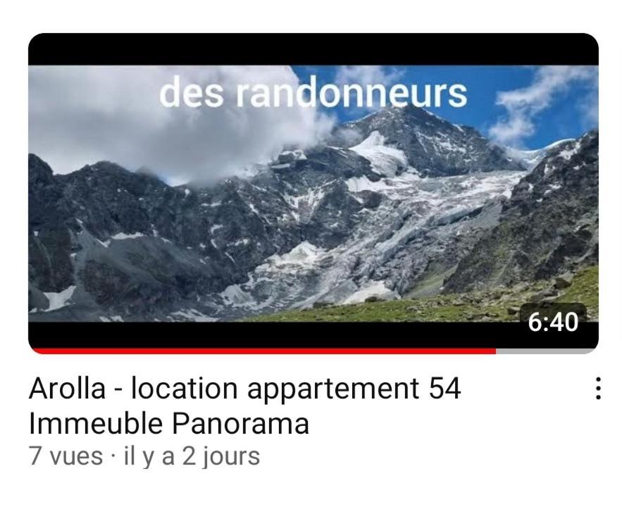 Le Panorama - Appartement 54 A Arolla Face Aux Montagnes A 150M Des Pistes Evolene Luaran gambar